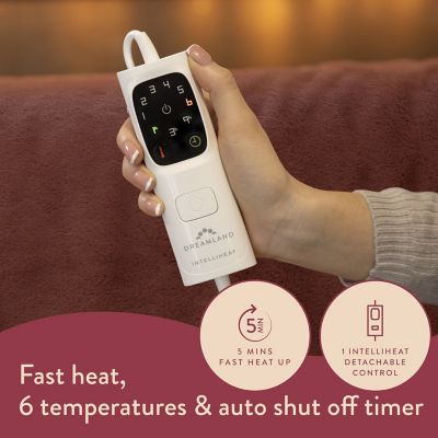 Dreamland Cosy Up Silky Soft Faux Fur Heated Throw Terracotta image(3)