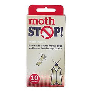 Moth Stop Moth Papers, pack of 10 strips