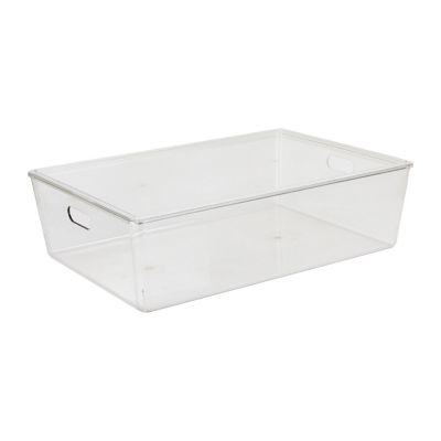 Large flat plastic storage boxes discount