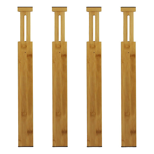 Lakeland Bamboo Drawer Dividers Set of 4 image(1)