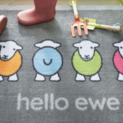 Hug Rug ‘Hello Ewe’ Herdy Doormat image(5)