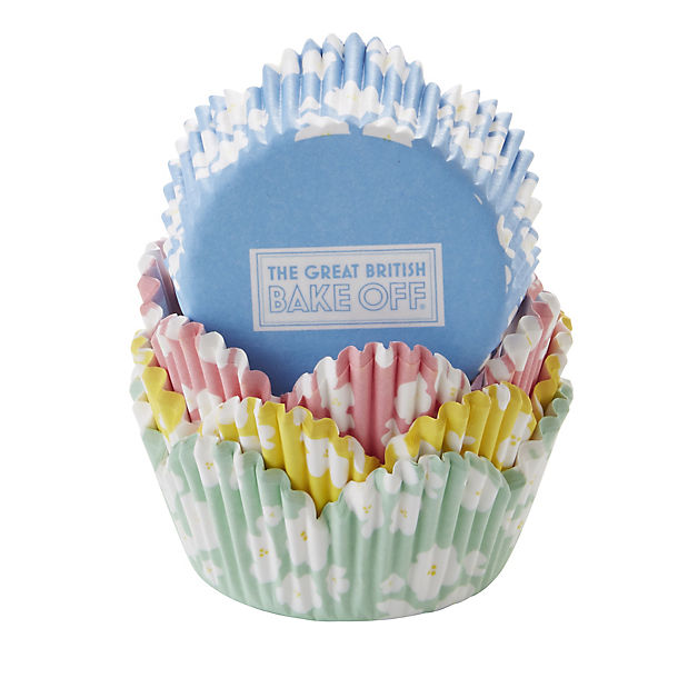 100 Great British Bake Off Greaseproof Cupcake Cases - Pastel Colours image()