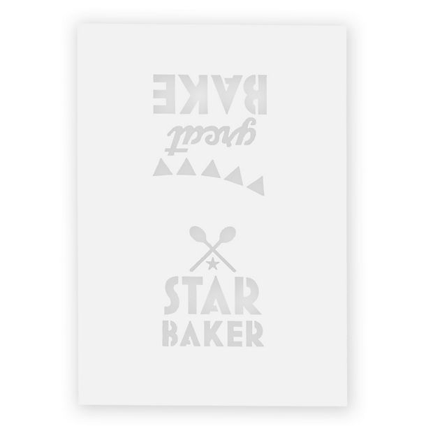Great British Bake Off 2 Star Baker Stencils image(1)