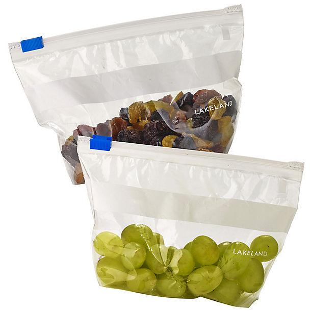 24 Lakeland Zip-Seal Freezer Bags 16.5 x 10.5cm image(1)