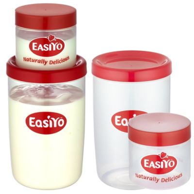 EasiYo Yoghurt Maker 2 1kg Jars & 2 Lunch Takers Lakeland