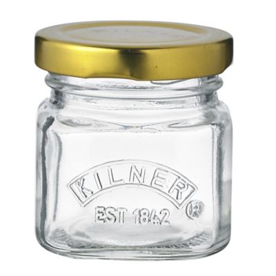 Kilner Mini Glass Shot Jars With Lids, 55ml x 4 Lakeland