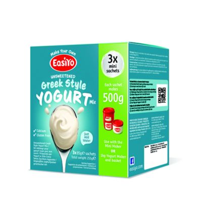EasiYo Greek Style 500g Yogurt Mix Sachets x3 Lakeland