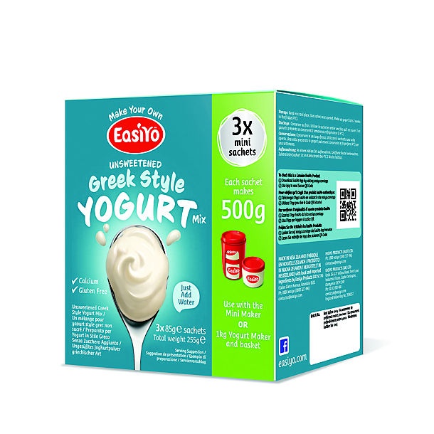 EasiYo Unsweetened Greek Style 500g Yogurt Mix x 3 image(1)
