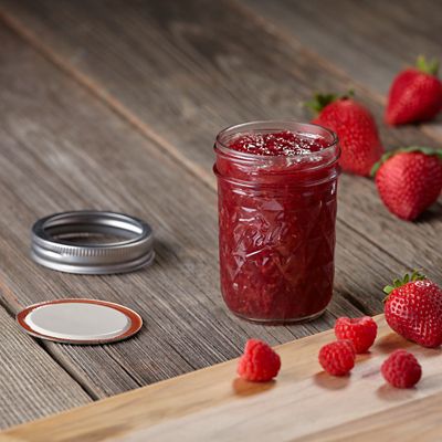 6 Ball Regular Mouth Quilted Crystal Mason Preserving Jars 240ml image(11)