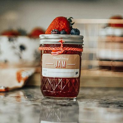 6 Ball Regular Mouth Quilted Crystal Mason Preserving Jars 240ml - (Image 2)