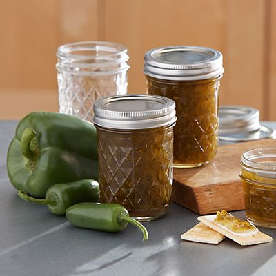 6 Ball Regular Mouth Quilted Crystal Mason Preserving Jars 240ml image(9)