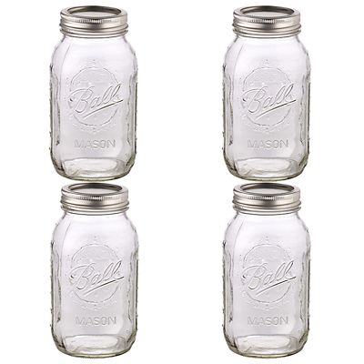 4 Ball Regular Mouth Mason Preserving Jars  945ml image(1)