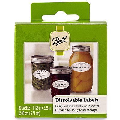 60 Ball Adhesive Dissolvable Jam Jar Labels - White Oval image(3)