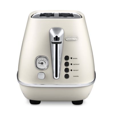 Delonghi Distinta Pure White 2 Slice Toaster Lakeland