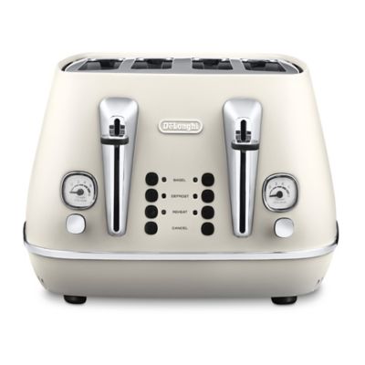 Delonghi Distinta Pure White 4 Slice Toaster image()