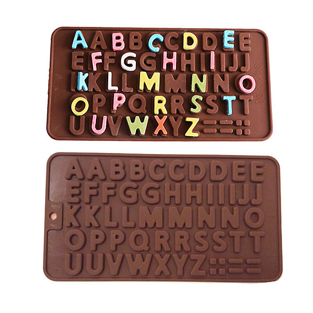 Alphabet Letters Silicone Chocolate Mould image(1)