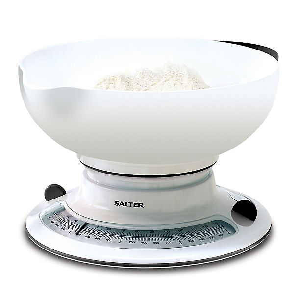 Salter Mechanical White Kitchen Weighing Scale image(1)