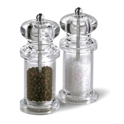Cole & Mason Clear Acrylic Salt & Pepper  Set - (Image 1)