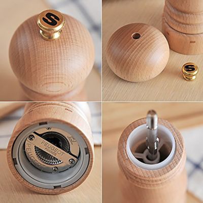 Peugeot Paris Beechwood Grinder Mill - 12cm Salt Ready Filled image(3)