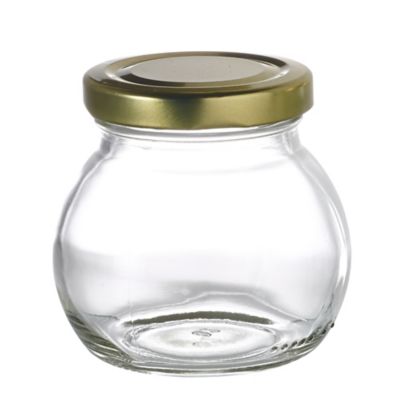 6 Globe Small Gifting Glass Jam Jars & Lids 212ml image(2)