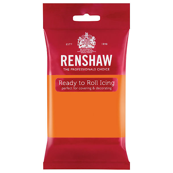 Renshaw Ready to Roll Coloured Icing - 250g Orange image(1)