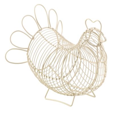 Rustic Wire Small Chicken Egg Basket image(1)