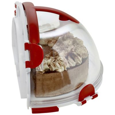 Fold 'n' Store Cake Carrier Caddy & Clear Lid - Round 31cm Cakes image(2)