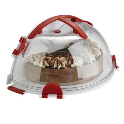 Fold 'n' Store Cake Carrier Caddy & Clear Lid - Round 31cm Cakes image(3)
