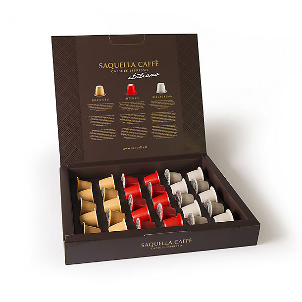 Saquella Coffee Pod Gift Set - 30 Pods (Fits Nespresso) image(1)
