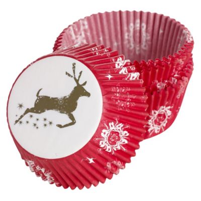 75 Prancing Reindeer Cupcake Cases image(1)
