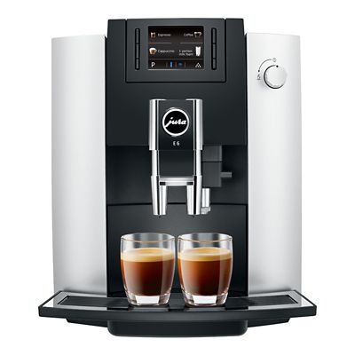 Jura E6 Bean to Cup Coffee Machine Platinum 15079 Lakeland