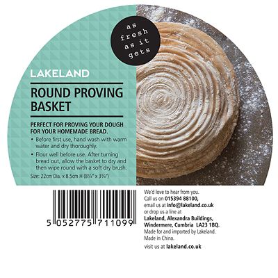 Round Homemade Bread Dough Proving Basket 22cm image(6)