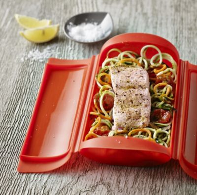 Lékué Microwave Cookware Red Shallow Steam Case 650ml image(2)