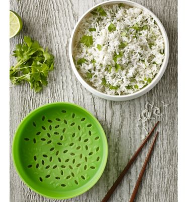 Lékué Microwave Cookware Green and White Rice and Grain Cooker 1 Litre image(2)