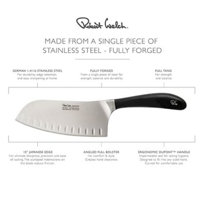 Robert Welch Signature Deep Santoku 17cm Knife - (Image 4)