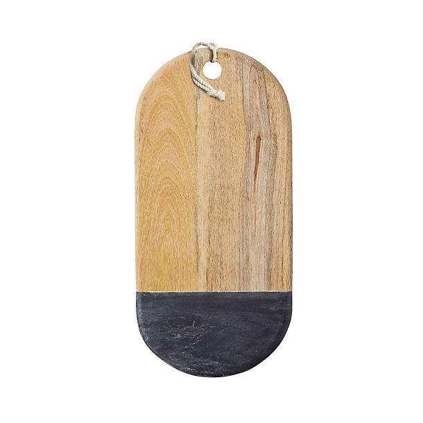Masterclass Mango Wood and Marble Serving Board image()