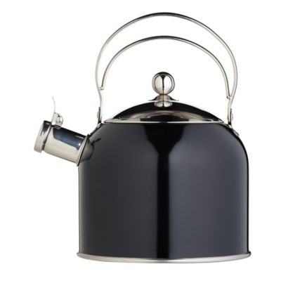 Classic Vintage 2.3L Black Whistling Stovetop Kettle Lakeland