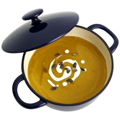 Lakeland 20cm Midnight Blue Round Cast Iron Casserole image(3)