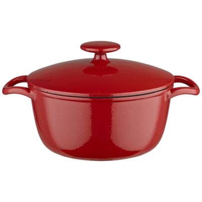 Lakeland 20cm Paprika Red Round Cast Iron Casserole image(1)