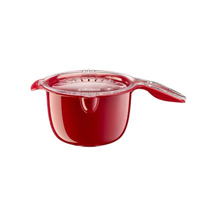 Microwave Cookware Stain Proof - Red Lidded Saucepan 0.9L - (Image 4)