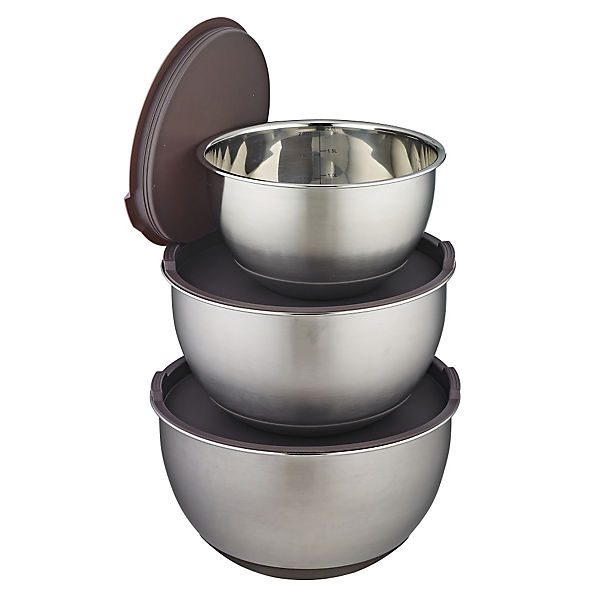 Mary Berry’s 3 Stainless Steel Mixing Bowls image(1)