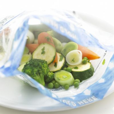 Ziploc Zip'n Steam Cooking Bags, Steam, Large, Plastic Bags