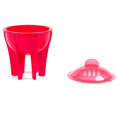 Microwave Cookware Stain Proof - 2 Red Egg Poachers image(3)