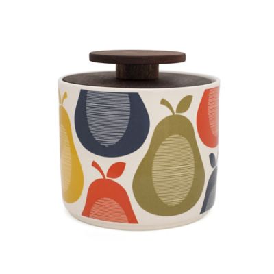 Orla Kiely 1 Litre Pear Print Storage Jar Lakeland