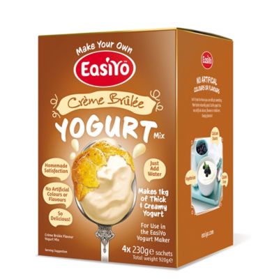 Easiyo Crème Brûlée 1Kg Yogurt Mix Sachets x4 Lakeland
