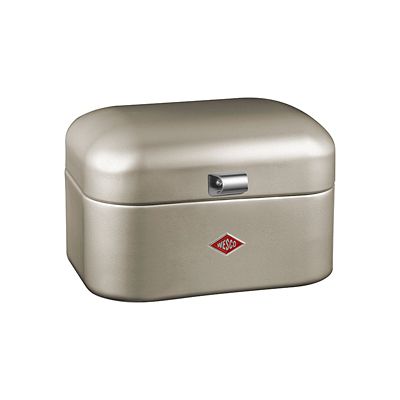 Wesco Single Grandy Bread Bin, Silver Lakeland