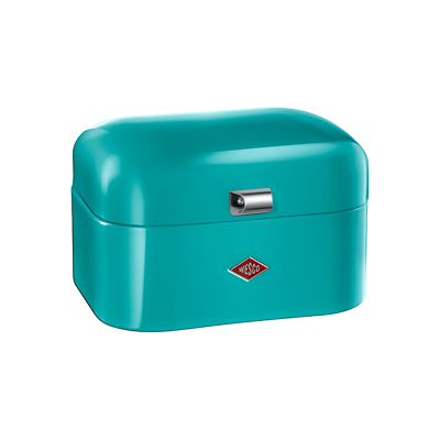Wesco Single Grandy Bread Bin, Turquoise Lakeland