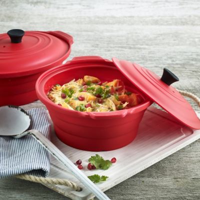 Lakeland Round Silicone Microwave Casserole - (Image 3)