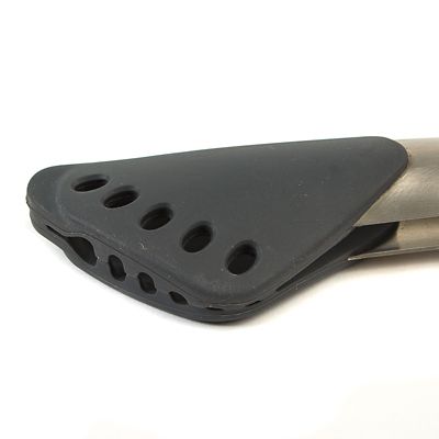 PREPR Green & Grey Super-Grip Silicone Tongs image(3)