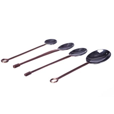 Just Slate 4 Copper-handled Spoons